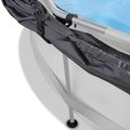 Bazén so strieškou a filtráciou Soft Grey pool Exit Toys kruhový oceľová konštrukcia 360*76 cm šedý od 6 rokov