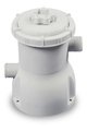 Bazén so strieškou a filtráciou Soft Grey pool Exit Toys kruhový oceľová konštrukcia 360*76 cm šedý od 6 rokov