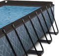 Bazén s krytom a pieskovou filtráciou Stone pool Exit Toys oceľová konštrukcia 540*250*100 cm šedý od 6 rokov