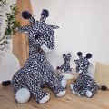Plyšová žirafa Lisi the Blue Giraffe Histoire d’ Ours modrá 50 cm od 0 mes