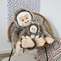 Plyšová opička Monkey Histoire d’ Ours v darčekovom balení hnedá 30 cm od 0 mes