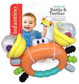 Hrkálka s hryzátkom Krab Rattle & Teether Sand Crab Infantino od 0 mes