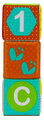 Kocky do vane Colors & Numbers Bath Block Infantino 3 kusy od 0 mes INF305167-00