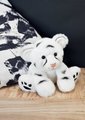 Plyšový snežný tiger Baby White Tiger Histoire d’ Ours v darčekovom balení biely 18 cm od 0 mes