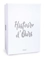 Plyšový snežný tiger White Baby Tiger Histoire d’ Ours v darčekovom balení biely 25 cm od 0 mes