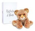 Plyšový lev Baby Lion Histoire d’ Ours v darčekovom balení hnedý 18 cm od 0 mes