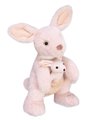 Plyšový klokan s mláďatkom Sydney the Kangaroo Histoire d’ Ours v darčekovom balení ružový 30 cm od 0 mes