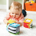 Textilné kocky s aktivitami Discover & Play Soft Blocks Infantino 4 kocky od 0 mes INF306606