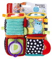 Textilné kocky s aktivitami Discover & Play Soft Blocks Infantino 4 kocky od 0 mes INF306606