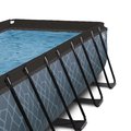 Bazén s krytom pieskovou filtráciou a tepelným čerpadlom Stone pool Exit Toys oceľová konštrukcia 540*250*122 cm šedý od 6 rokov