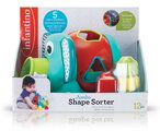 Slon s vkladacími tvarmi Jumbo Shape Sorter Infantino s pohyblivými ušami od 12 mes