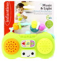 Hudobné mini rádio Music & Light Pretend Mini Boombox Infantino 5 melódií a blikajúce svetielko od 6 mes INF307038-01