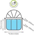 Kryt kopula pool cover Exit Toys na bazény s priemerom 450 cm od 6 rokov