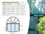 Kryt kopula Pool Dome Cover ECO Exit Toys univerzálny na bazény s priemerom 450 cm ET30801570
