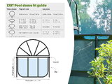 Kryt kopula Pool Dome Cover ECO Exit Toys univerzálny na bazény s priemerom 488 cm ET30801670