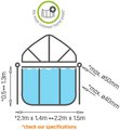Kryt kopula pool cover Exit Toys na bazény s rozmerom 220*150 cm od 6 rokov