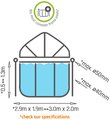 Kryt kopula pool cover Exit Toys na bazény s rozmerom 300*200 cm od 6 rokov