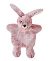 Plyšový zajačik na bábkové divadlo Bunny Puppet Sweety Mousse Histoire d’ Ours ružový 25 cm od 0 mes