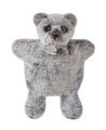 Plyšový medvedík na bábkové divadlo Bear Puppet Sweety Mousse Histoire d’ Ours sivý 25 cm od 0 mes
