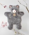 Plyšová mačička na bábkové divadlo Cat Puppet Sweety Mousse Histoire d’ Ours sivá 25 cm od 0 mes