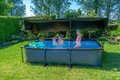 Slnečná strieška pool canopy Exit Toys na bazény s rozmerom 220*150 cm od 6 rokov