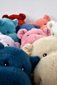 Plyšový hrošík Hip'Pop Histoire d’ Ours modrý 40 cm od 0 mes
