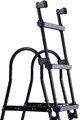 Schody k bazénu pool ladder Exit Toys pre výšku 91 - 107 cm kovový rám protišmykové čierne