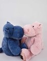 Plyšový hrošík Hip'Pie Histoire d’ Ours ružový 40 cm od 0 mes