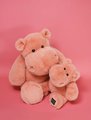 Plyšový hrošík Hip'Hug Histoire d’ Ours ružový 25 cm od 0 mes