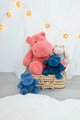 Plyšový hrošík Hip'Hug Histoire d’ Ours ružový 40 cm od 0 mes