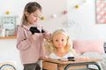 Sušič na vlasy Hairstyling set Les Trendies Corolle pre bábiky so 14 doplnkami elektronický