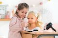 Sušič na vlasy Hairstyling set Les Trendies Corolle pre bábiky so 14 doplnkami elektronický