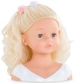 Kadernícka hlava na česanie Styling Head Corolle s krásne jemnými blond vláskami 25 cm a 10 doplnkov