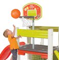 Hracie centrum Fun Center Smoby so šmykľavkou dlhou 150 cm a basketbalovým košom od 24 mes