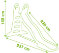 Šmykľavka Toboggan XL Smoby dĺžka 2,3 m 
