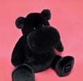 Plyšový hrošík Hip'Star Histoire d’ Ours čierny 40 cm od 0 mes