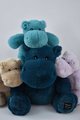Plyšový hrošík Hip'Pop Histoire d’ Ours modrý 40 cm od 0 mes