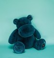 Plyšový hrošík Hip'Pop Histoire d’ Ours modrý 40 cm od 0 mes