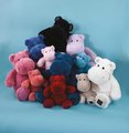 Plyšový hrošík Hip'Pop Histoire d’ Ours modrý 40 cm od 0 mes