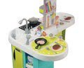 Kuchynka Tefal Studio XL Bubble Smoby elektronická s magickým bublaním tyrkysová a 34 doplnkov