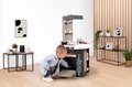 Kuchynka elektronická Tefal Studio Kitchen 360° Smoby s realistickými zvukmi 27 doplnkov 100 cm výška