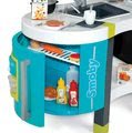 Kuchynka Tefal French Touch Smoby elektronická so zvukmi, s ľadom, kávovarom a 45 doplnkami tyrkysovo-zelená