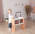 Kuchynka Vanilla Kitchen Smoby s 11 doplnkami s výškou pracovnej dosky 51 cm