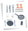Kuchynka Vanilla Kitchen Smoby s 11 doplnkami s výškou pracovnej dosky 51 cm