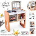 Kuchynka Vanilla Kitchen Smoby s 11 doplnkami s výškou pracovnej dosky 51 cm
