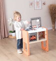 Kuchynka Vanilla Kitchen Smoby s 11 doplnkami s výškou pracovnej dosky 51 cm