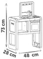 Kuchynka Vanilla Kitchen Smoby s 11 doplnkami s výškou pracovnej dosky 51 cm