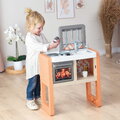 Kuchynka Vanilla Kitchen Smoby s 11 doplnkami s výškou pracovnej dosky 51 cm