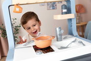 Kuchynka elektronická Rosemary Kitchen Smoby so zvukom 19 doplnkov s výškou pracovnej dosky 51 cm