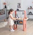 Kuchynka elektronická so zásuvkou na príbory Safran Kitchen Smoby so zvukom a kávovar s jedálenským kútikom 24 doplnkov